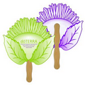 Digital Sunflower Fast Fan w/ Wooden Handle & 2 Sides Imprinted (1 Day)